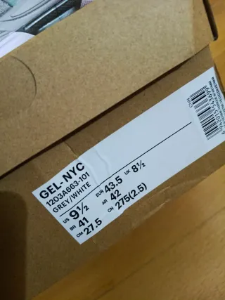 Asics Gel-NYC Gris/Blanco Talla 43.5