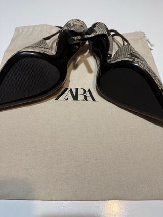 Zapatos Zara Tacon Animal Print