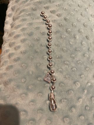 Pulsera bisuteria plateada