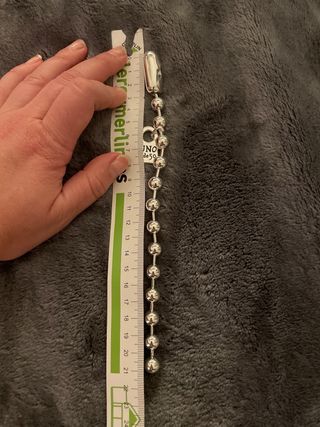 Pulsera bisuteria plateada