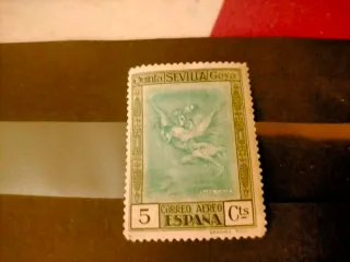Sello España 1930 Goya Correo Aéreo 5 Cts