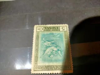 Sello España 1930 Goya Correo Aéreo 5 Cts