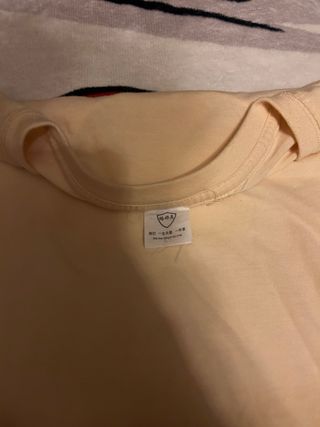 Camiseta beige de algodón