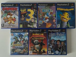 PS2 Slim Negra + 2 Mandos + 23 Juegos