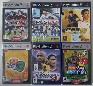 PS2 Slim Negra + 2 Mandos + 23 Juegos