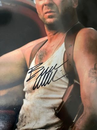Foto Bruce Willis Firmada + Certificado