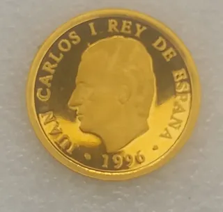 Moneda de Oro Juan Carlos I Rey de España 1996