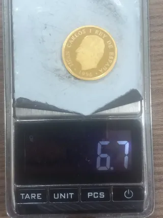 Moneda de Oro Juan Carlos I Rey de España 1996