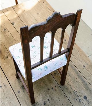 Silla Castellana Antigua Madera Tallada