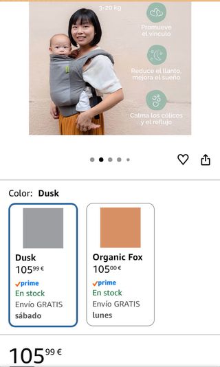 Mochila Portabebés Boba Dusk