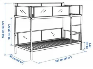 Litera VITVAL IKEA 90x200 cm