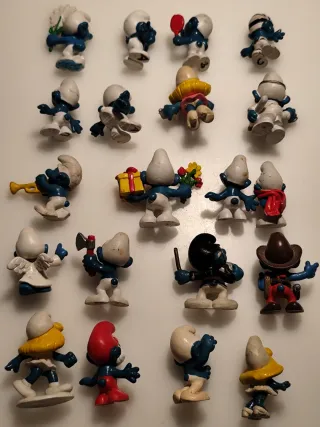 20 Figuras de Los Pitufos