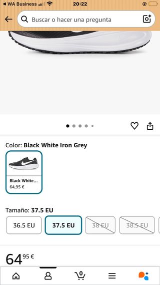 Nike Revolution 8 Mujer Negro/Blanco