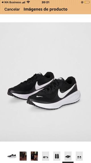 Nike Revolution 8 Mujer Negro/Blanco