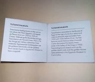 Moneda Oro puro 24 kilates del joven Tutankhamun