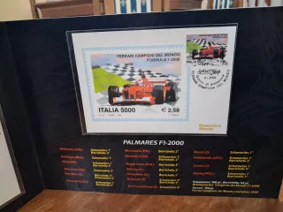 Folder Francobolli Ferrari F1-2000 Poste Italiane