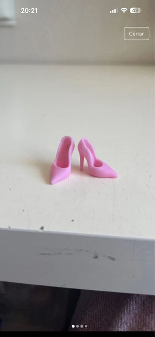 Lote de dos pares de zapatos Barbie