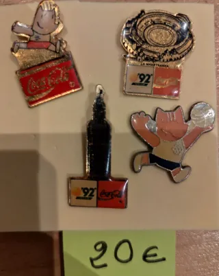 Lote Pins Olimpiadas Sevilla 92 Coca-Cola