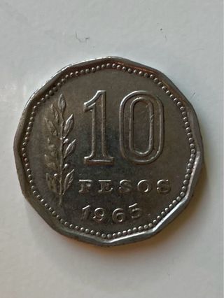 10 Pesos Argentina 1965