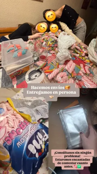 Servicio de chuches para fiestas.