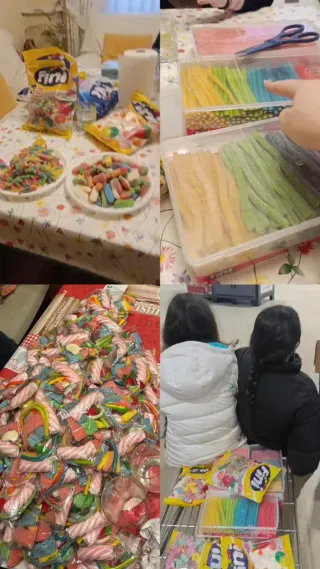 Servicio de chuches para fiestas.