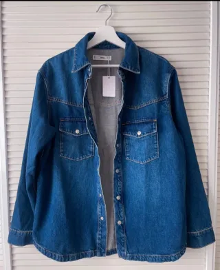 Cazadora Vaquera Mango Azul Nueva Con Etiqueta