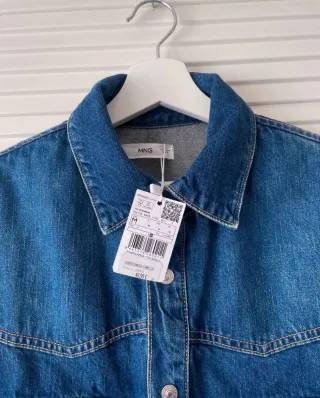 Cazadora Vaquera Mango Azul Nueva Con Etiqueta