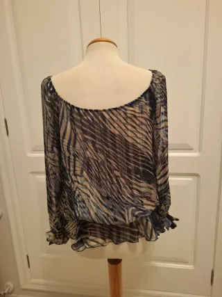 Blusa estampada talla única