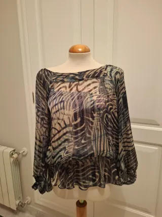 Blusa estampada talla única