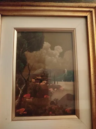 Due quadri olio su rame