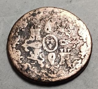 Moneda 4 maravedíes 1833 cobre Ferdin VII