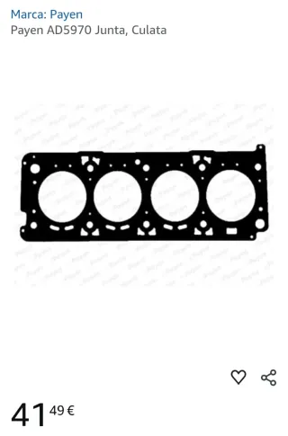 Junta de culata Payen AD5970 Fiat