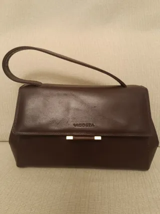 Bolso de piel Vicoasta marrón