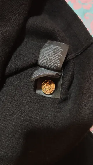 Cárdigan H&M Negro Botones Dorados