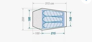 Tienda de campaña 3 plazas