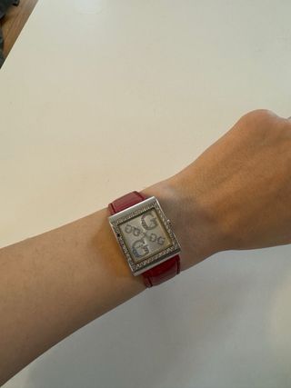 Orologio Guess Vintage Rosso Argento