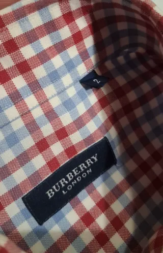 Camisa Burberry Cuadros Talla 2 (M)