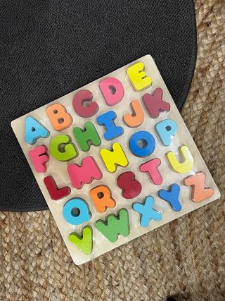 Tablero - encaje letras de madera