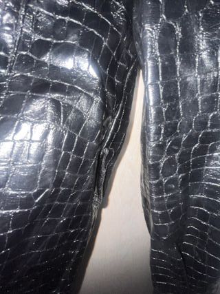 Chaqueta Zara efecto piel serpiente