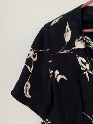 Camisa Crop Vintage 90s Floral