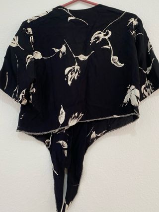 Camisa Crop Vintage 90s Floral