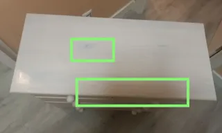 2 Cajoneras de madera blancas