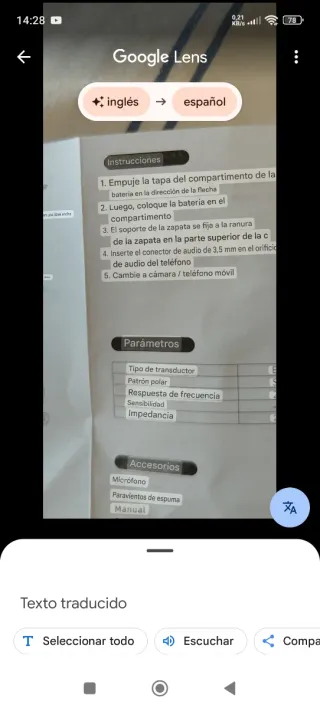 Micrófono para videocámara con batería