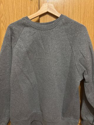 Sudadera Zara gris con purpurina Talla S