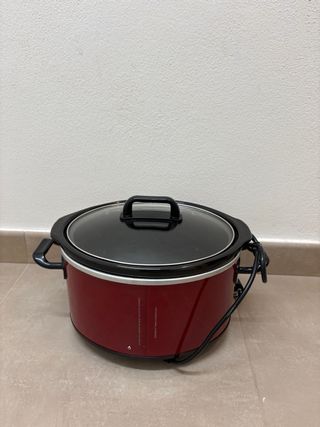 Olla Crockpot Eléctrica Cocción Lenta Roja
