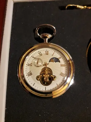 Reloj Bolsillo estilo antiguo Open Face.