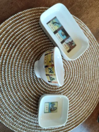 Lote de 3 bandejitas decoradas