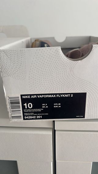 Zapatillas Nike Vapormax Beige y Azul