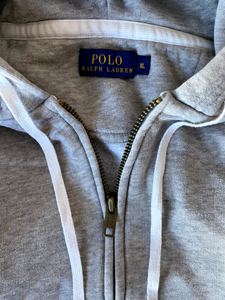 Sudadera Polo Ralph Lauren gris con cremallera