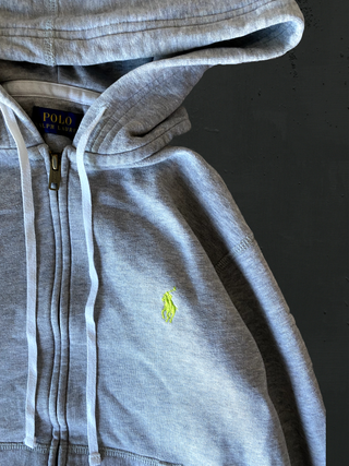 Sudadera Polo Ralph Lauren gris con cremallera